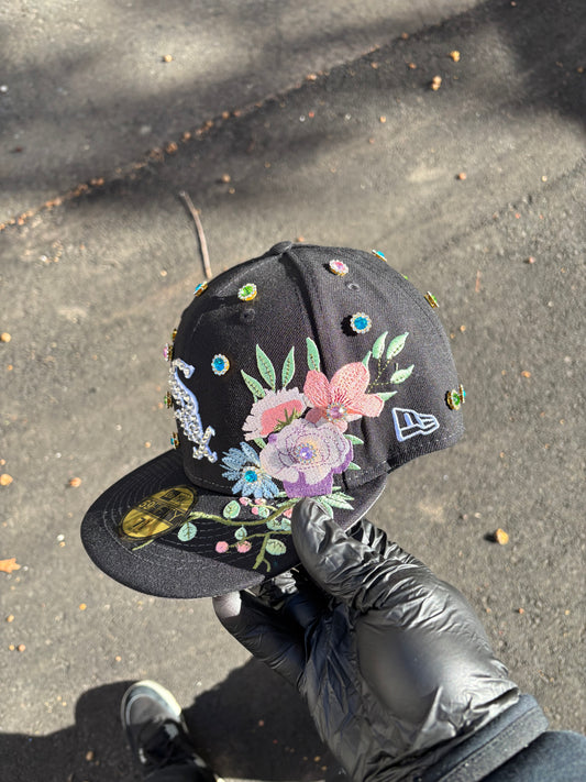 Chicago White Sox Iced out Fitted hats (Flowers)