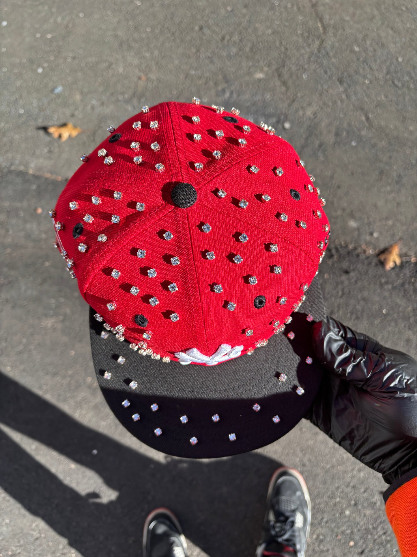 New York Yankees Iced out Fitted hats (Ruby ice)