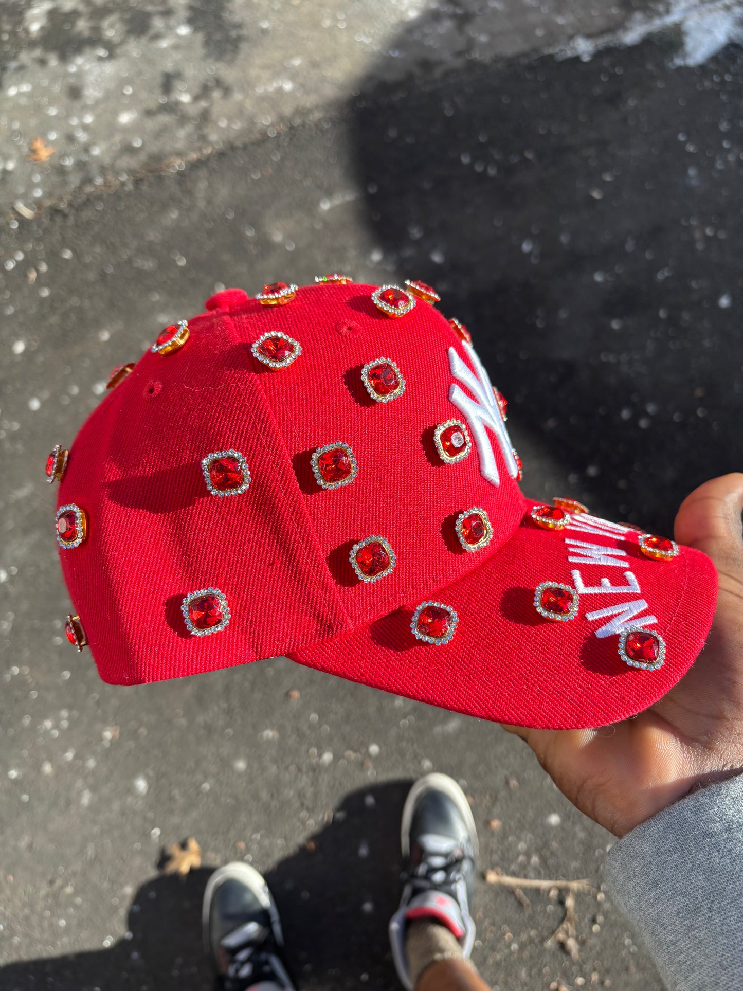 New York Yankees SnapBack Red Crown NY