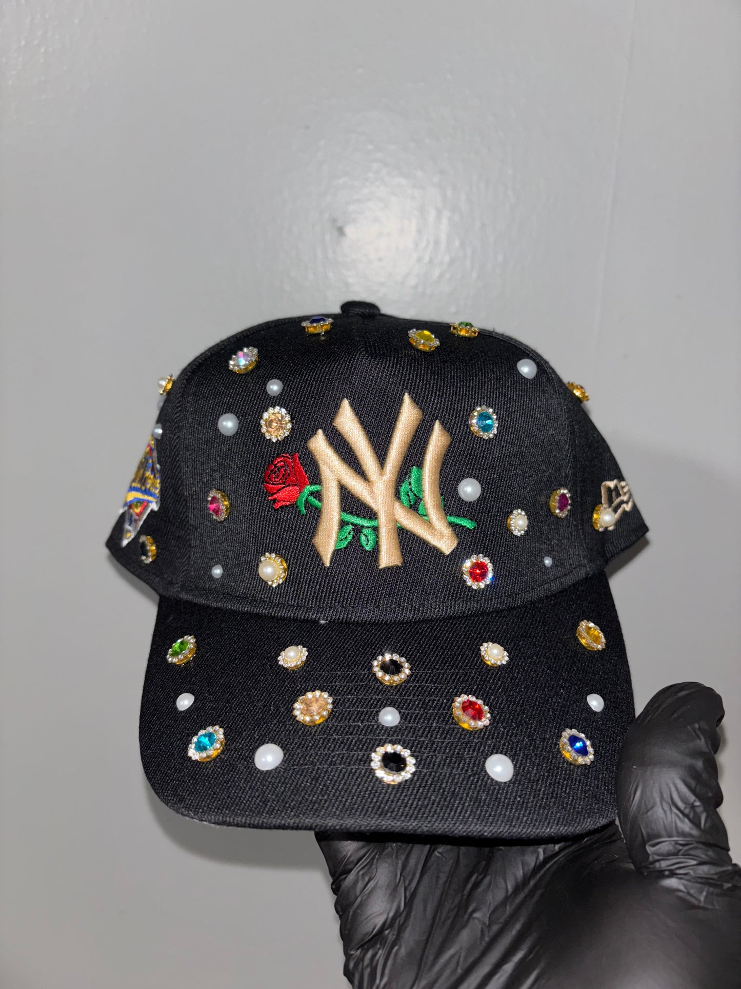 New York Yankees SnapBack (NY Rose gold mix )