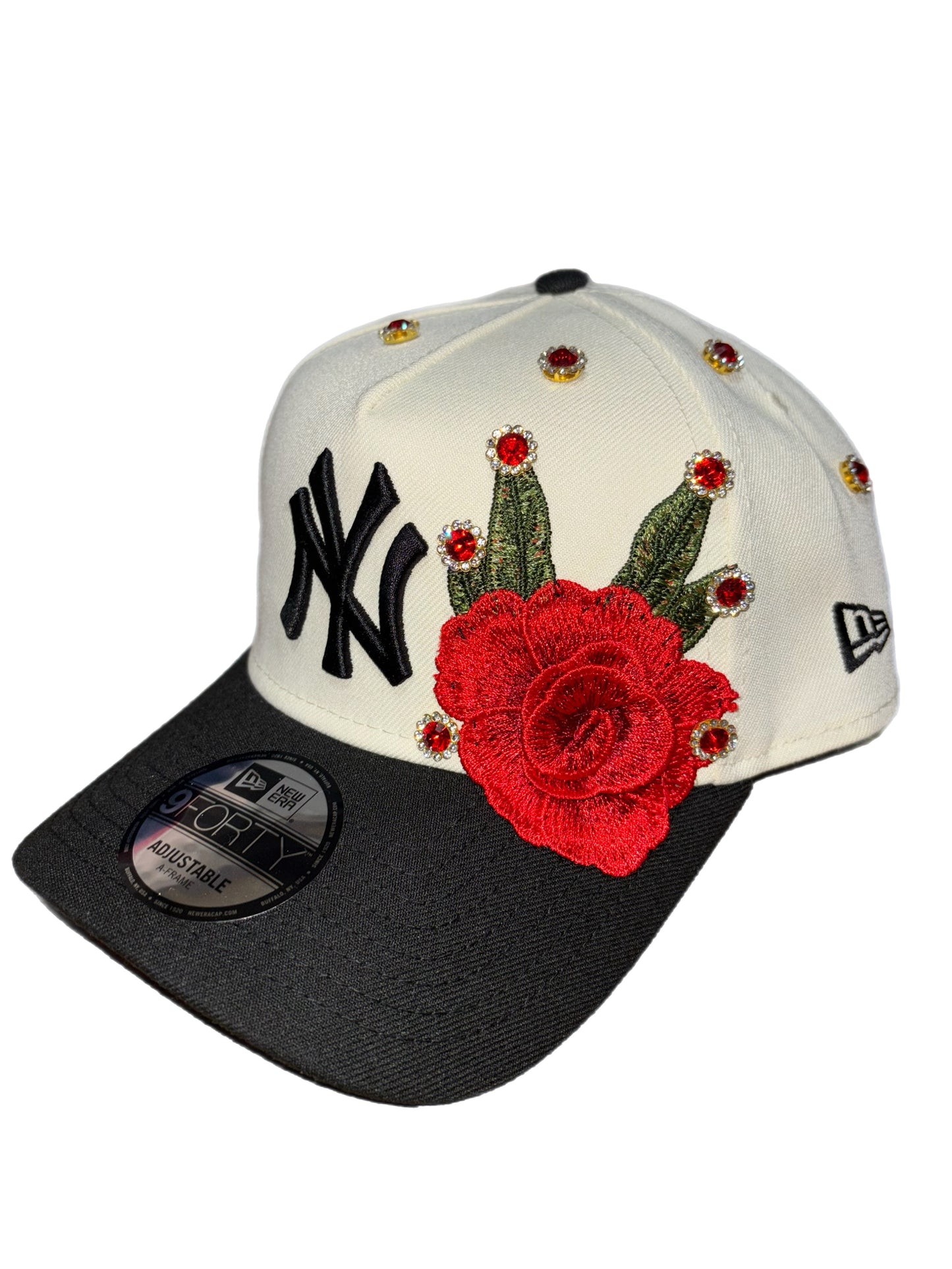 New York Yankees SnapBack (Rose Diamonds)