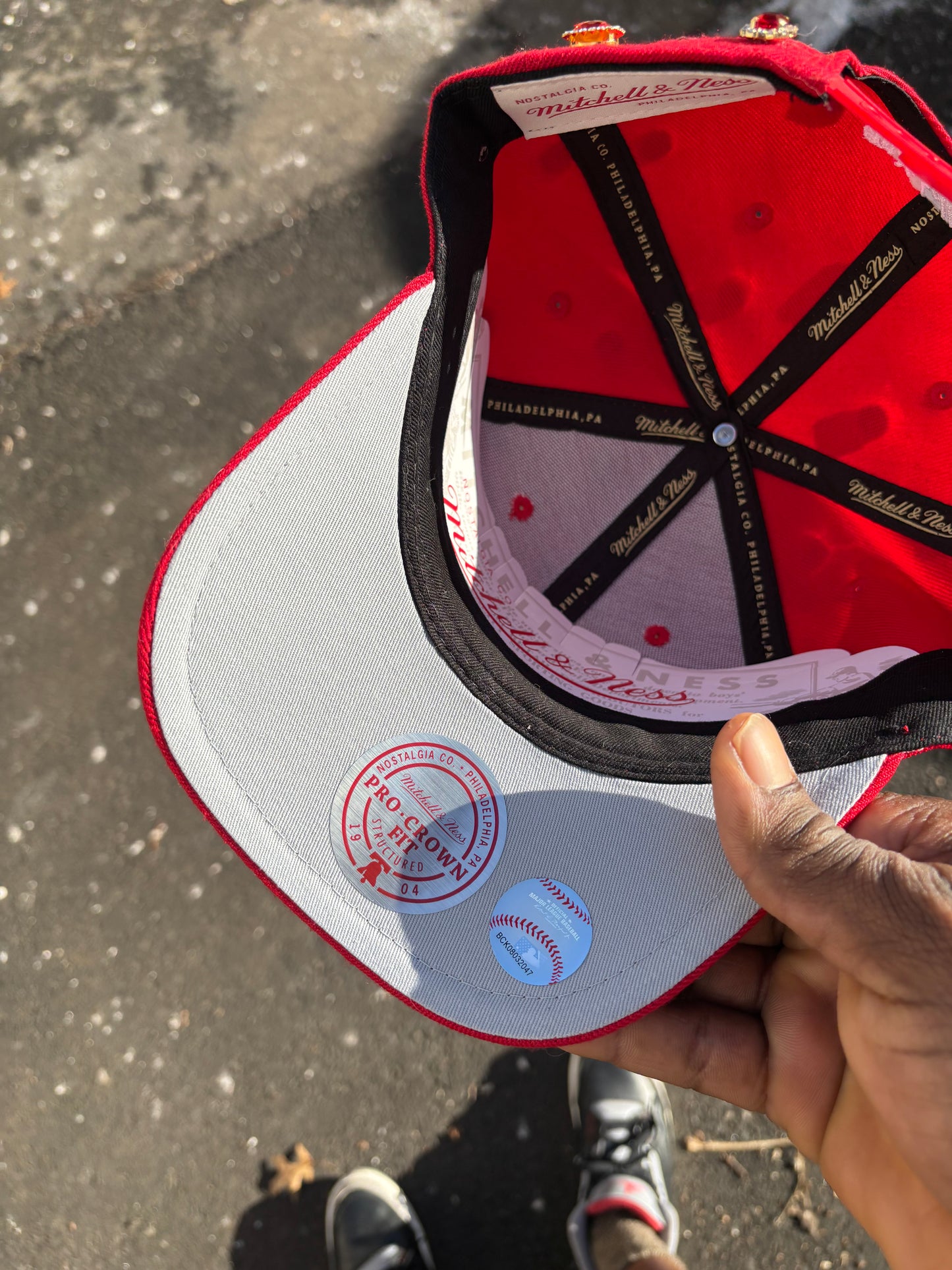 New York Yankees SnapBack Red Crown NY