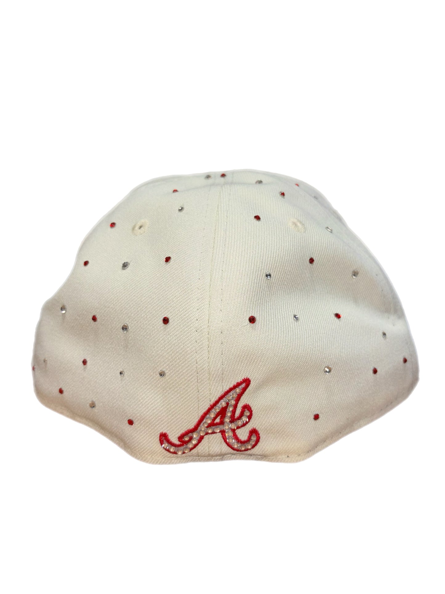 Atlanta Braves Iced out diamond Fitted hats Flames