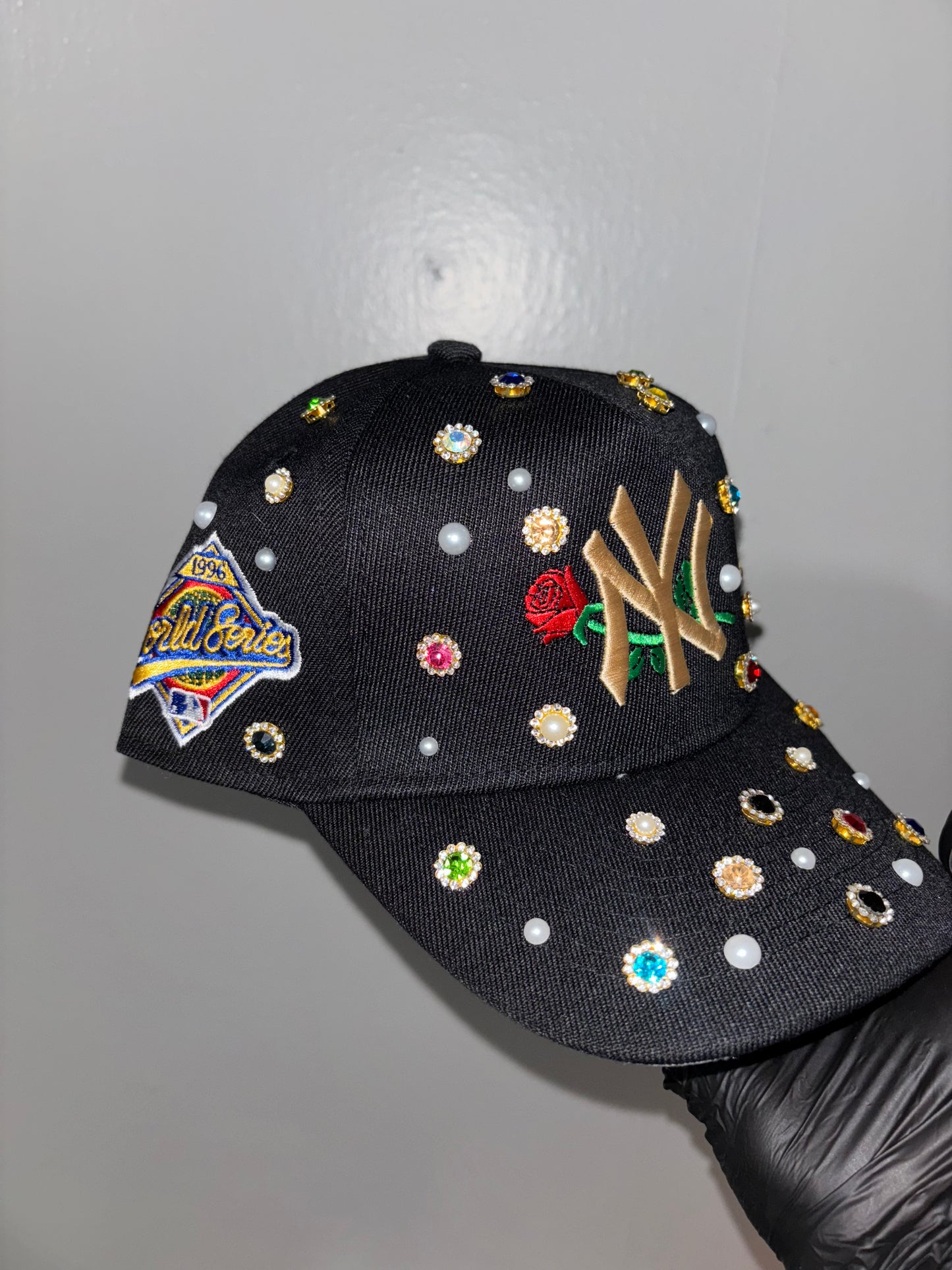 New York Yankees SnapBack (NY Rose gold mix )