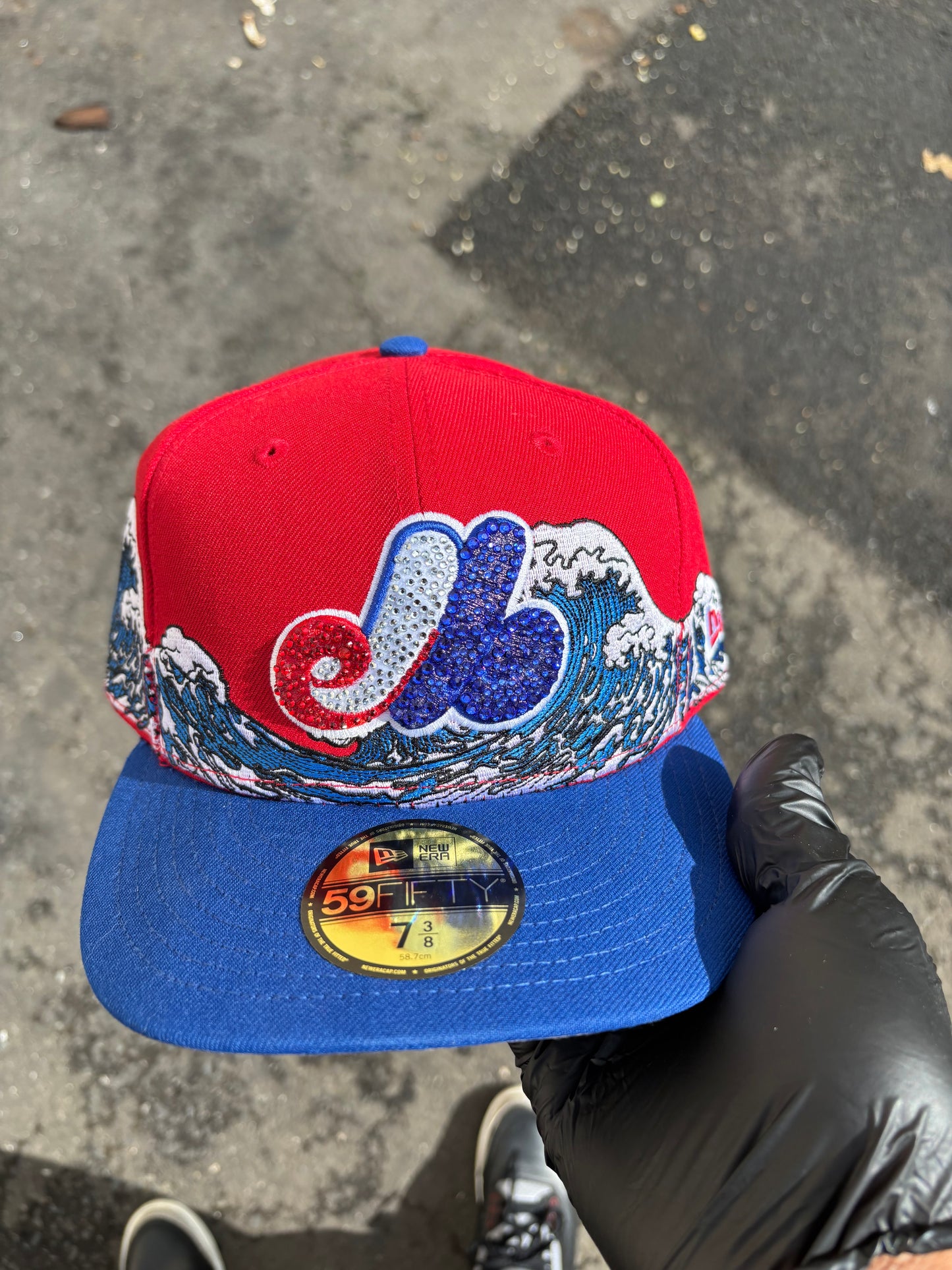 Montreal Expos Fitted hat Crimson Tsunami
