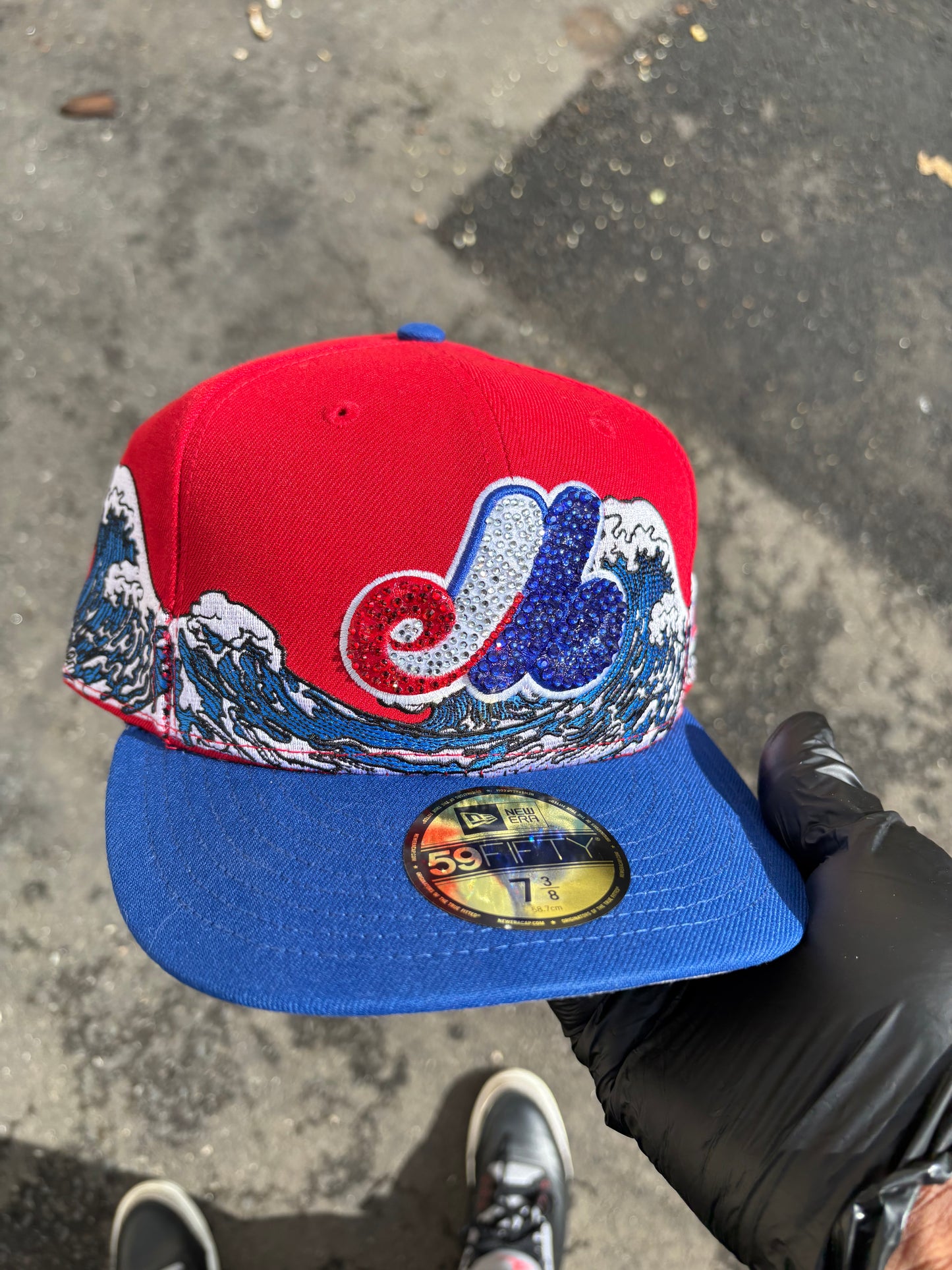 Montreal Expos Fitted hat Crimson Tsunami