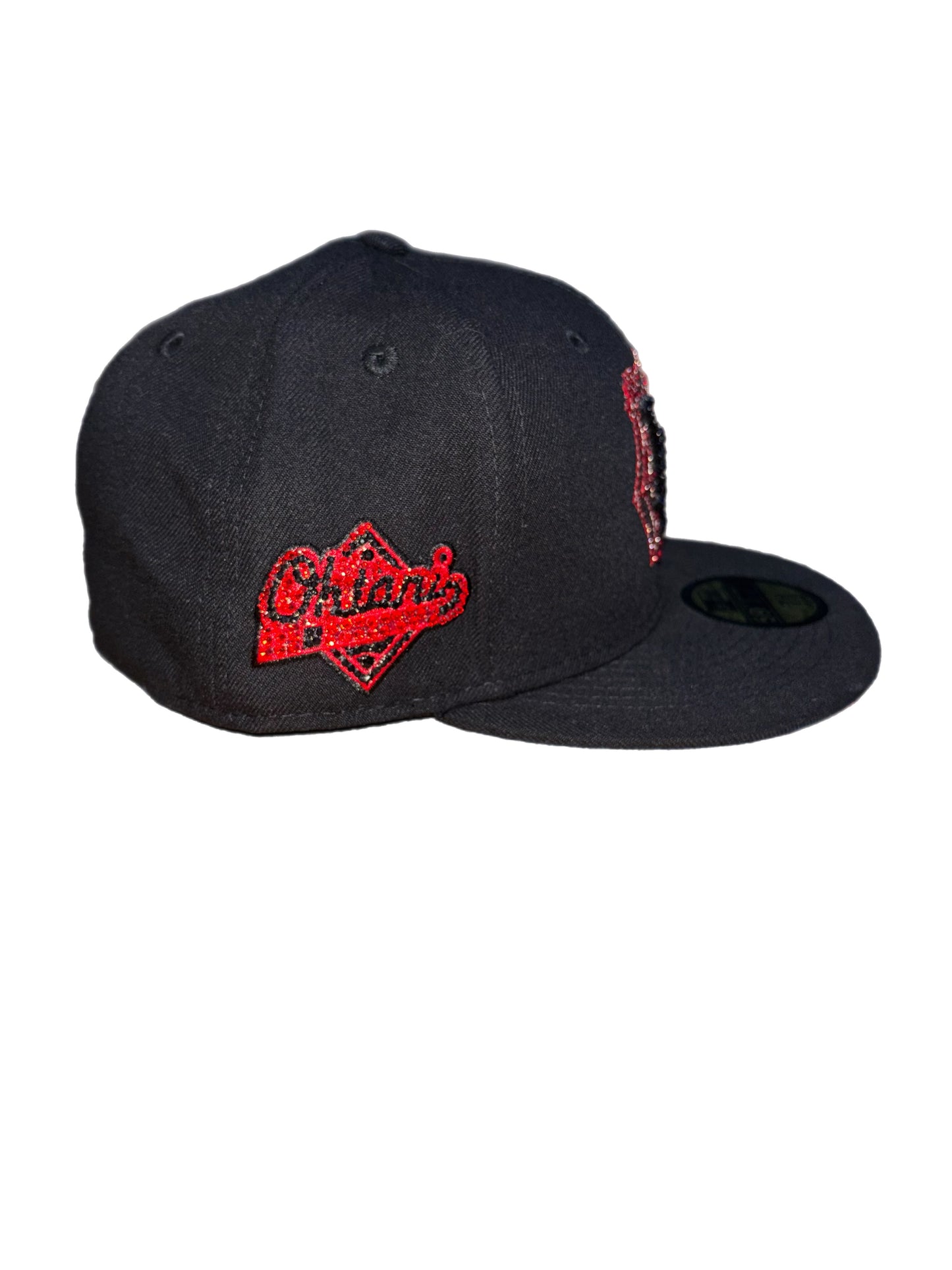 Los Angeles Dodgers Iced out Fitted hats Spiderweb