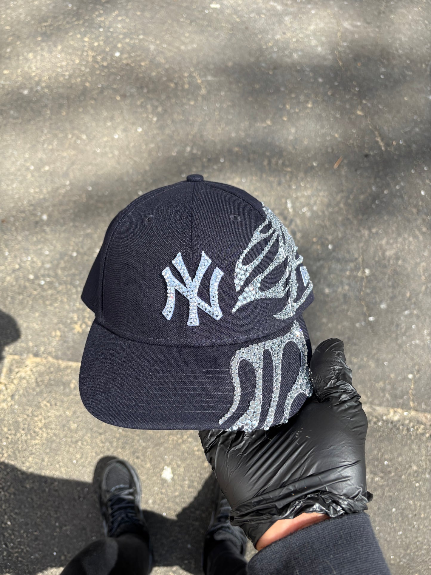 New York Yankees SnapBack Crystal Crown