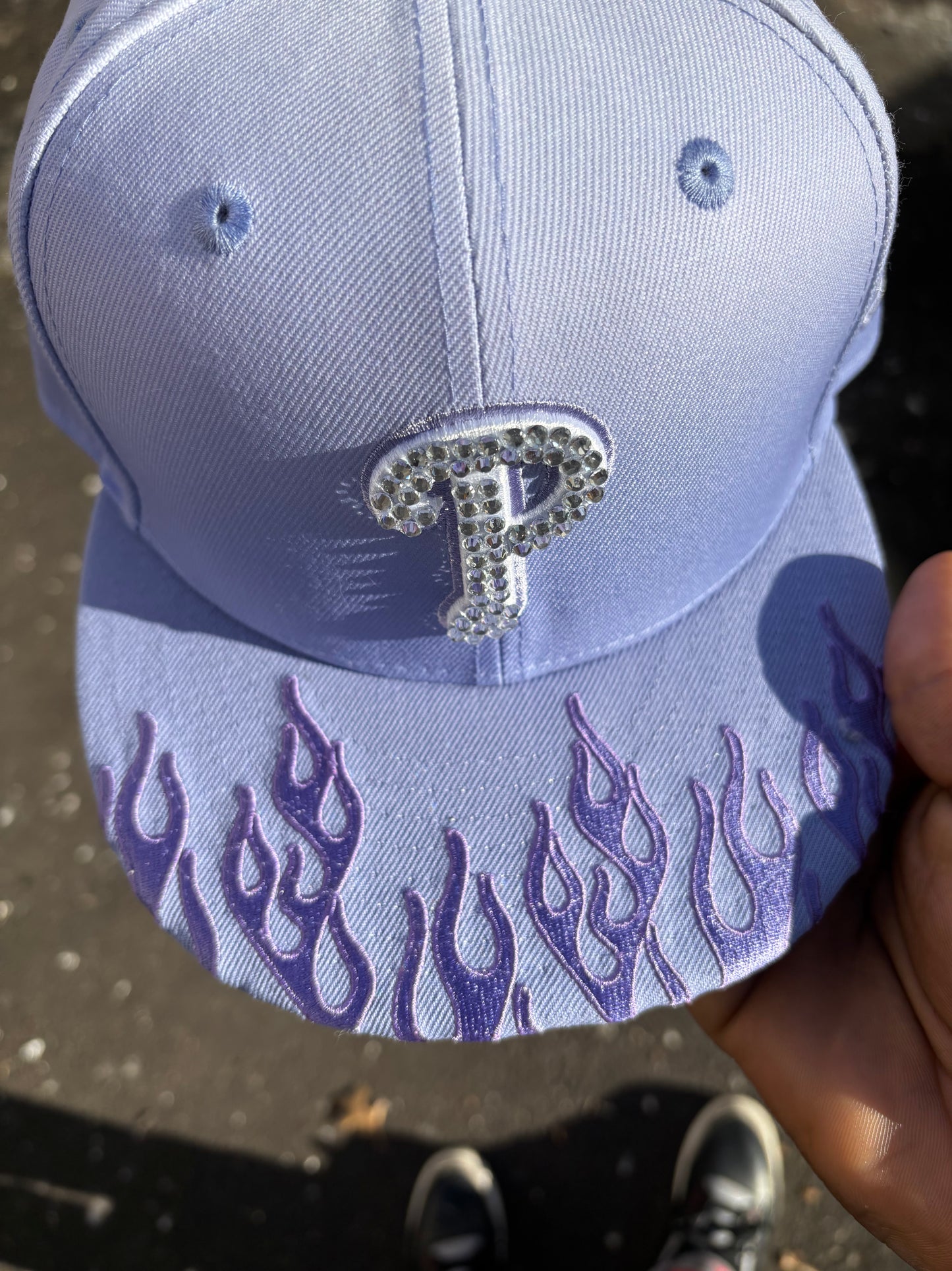 Philadelphia Phillies Fitted Hat (The Lavender Flame) Size 7 3/8